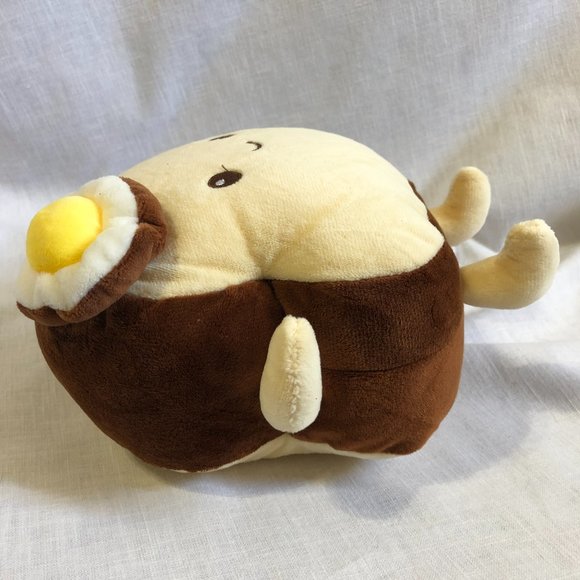 Toast With Egg Stuffed Kawaii Plush 9 in Japan Stuffie USA Seller New - Picture 4 of 5